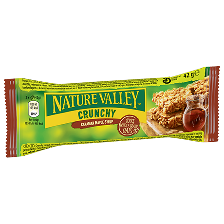Crunchy Batoniki Granola Z Płatków Owsianych Pełnoziarnistych I Kanadyjskiego Syropu Klonowego